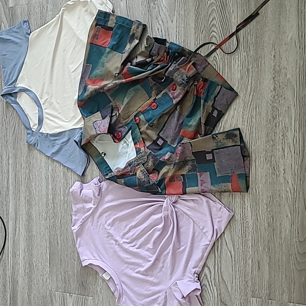25$ for 5 Vibrant cotton T shirt top summer K-pop retro stylish polyamid teen